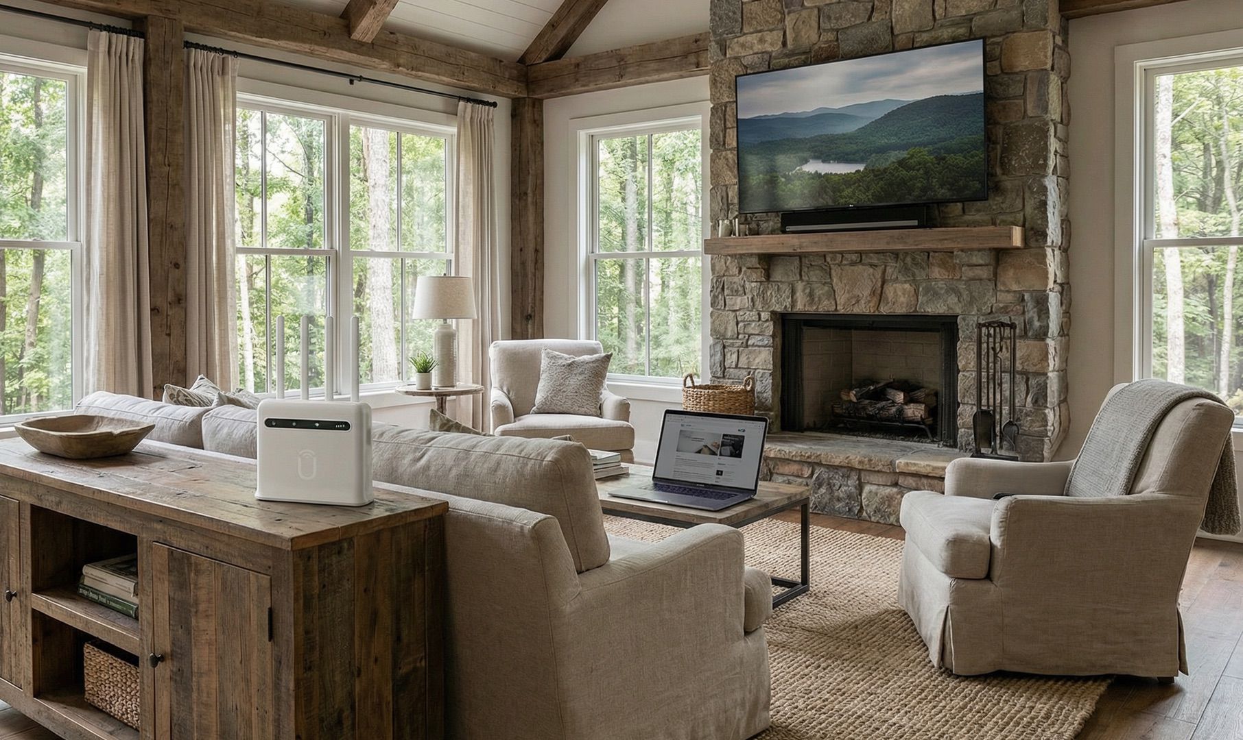 Unlimitedville internet in use
